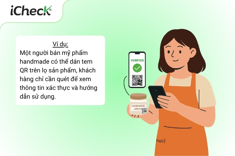 Ví dụ minh họa về cá nhân kinh doanh nhỏ lẻ dùng tem chống giả