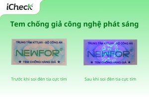 tem chống giả công nghệ phát sáng