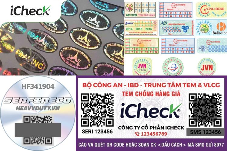 Tổng hợp các mẫu tem chống hàng giả phổ biến hiện nay