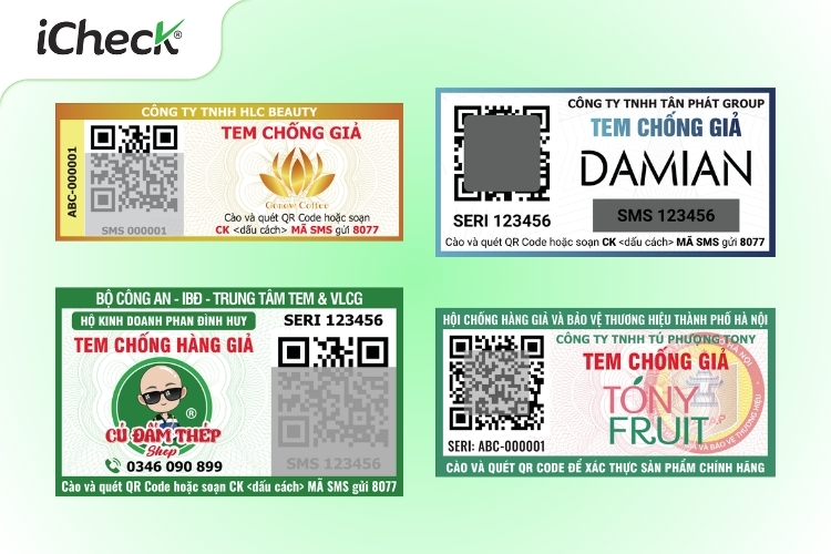 tem qr code chống giả