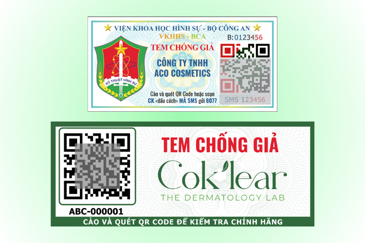 Một số mẫu tem chống giả đa công nghệ