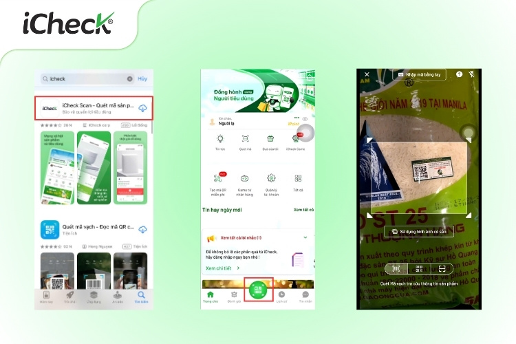 Hình ảnh minh họa bước 1 và bước 2